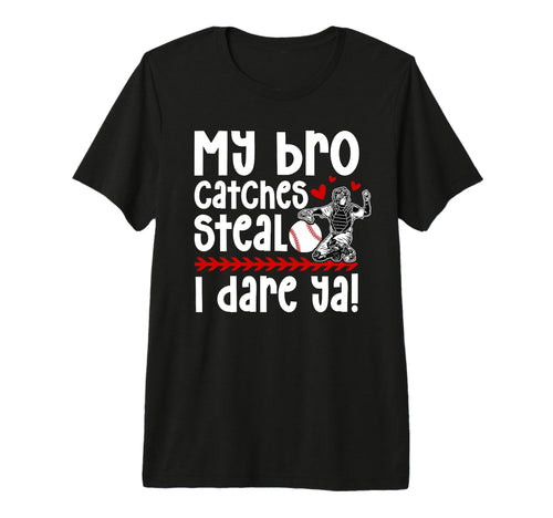 Baseball Catcher Sister Funny Sister T-Shirt - Custom Art Print for Adults - T-Shirt, Sweatshirt, Hoodie