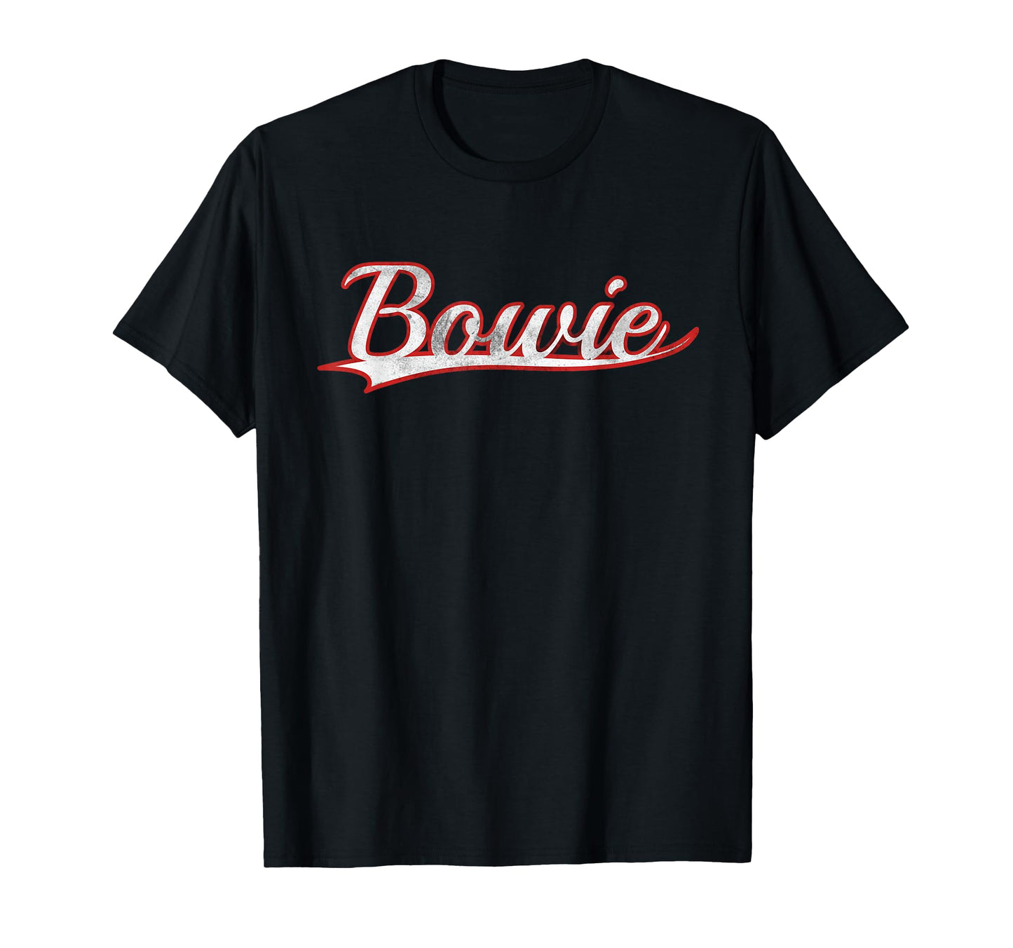 Bowie Maryland Varsity Throwback T-Shirt - Fun Novelty Design Unisex - T-Shirt, Sweatshirt, Hoodie