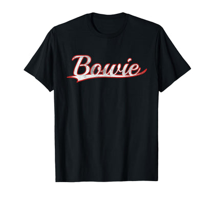 Bowie Maryland Varsity Throwback T-Shirt - Fun Novelty Design Unisex - T-Shirt, Sweatshirt, Hoodie