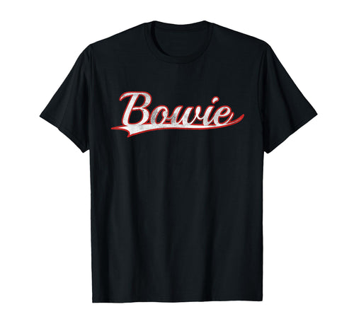 Bowie Maryland Varsity Throwback T-Shirt - Fun Novelty Design Unisex - T-Shirt, Sweatshirt, Hoodie