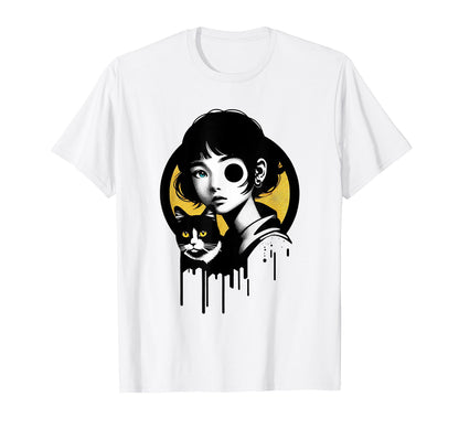 Funny And Cat Graffiti Grunge 90S T-Shirt - Custom Art Print Men Women - T-Shirt, Sweatshirt, Hoodie
