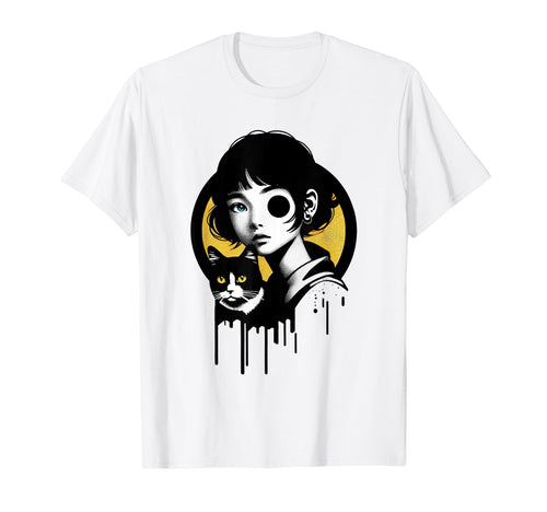 Funny And Cat Graffiti Grunge 90S T-Shirt - Custom Art Print Men Women - T-Shirt, Sweatshirt, Hoodie