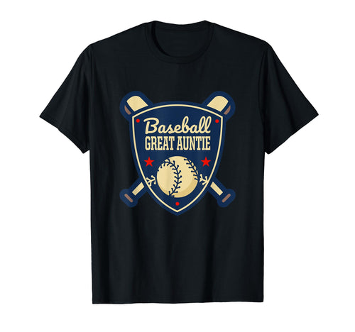 Baseball Great Auntie Matching Family T-Shirt - Minimalist Print Unisex - T-Shirt, Sweatshirt, Hoodie