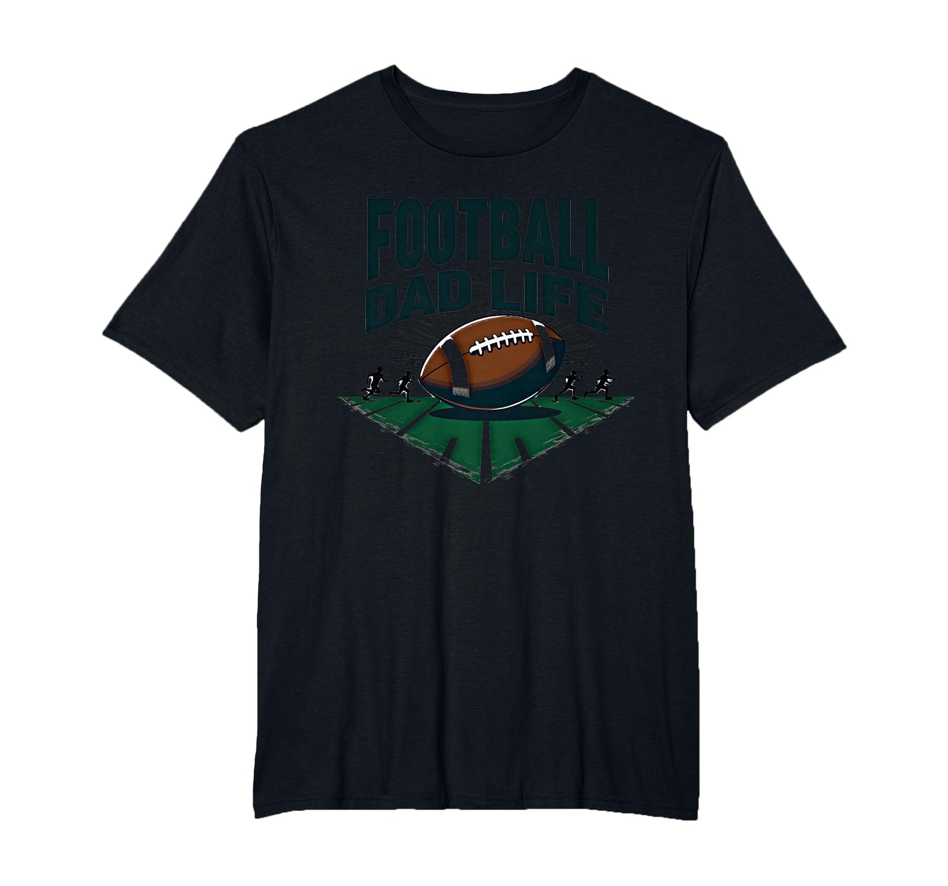 Football Dad Life Proud Father Game Day T-Shirt - Custom Art Print Unisex - T-Shirt, Sweatshirt, Hoodie