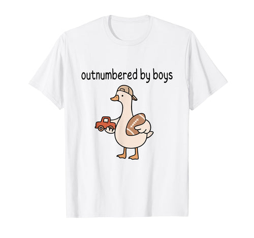 Outnumbered Mom Goose Mothers Day T-Shirt - Unique Graphic for Adults - T-Shirt, Sweatshirt, Hoodie