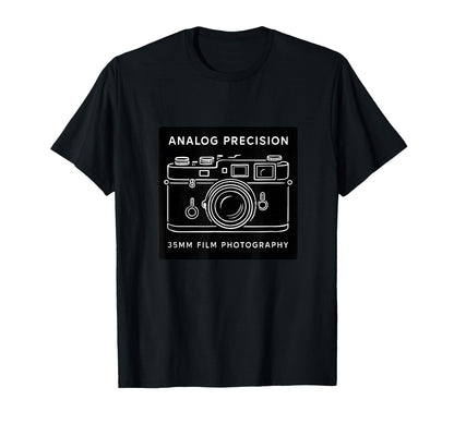 Analog Precision 35Mm Camera Art T-Shirt - Casual Everyday Wear Men Women - T-Shirt, Sweatshirt, Hoodie