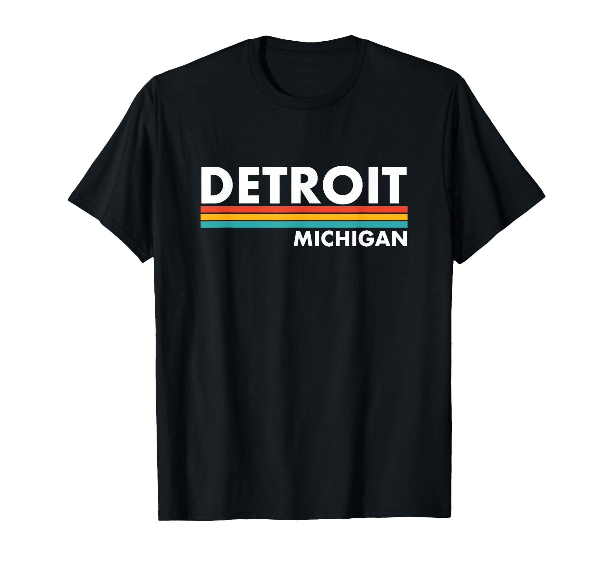 Detroit Michigan Stripes T-Shirt - Unique Graphic for Adults - T-Shirt, Sweatshirt, Hoodie