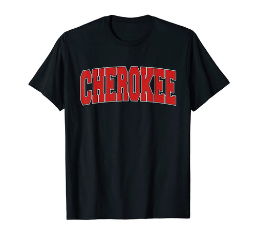 Cherokee Ia Iowa Varsity Usa Sports T-Shirt - Minimalist Print for Adults - T-Shirt, Sweatshirt, Hoodie