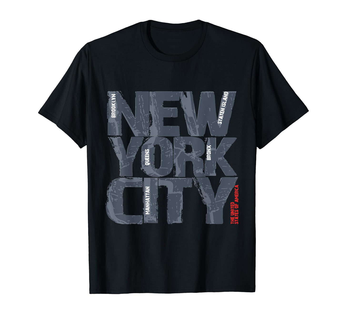 Usa New York City Five Boroughs T-Shirt - Unique Graphic Men Women - T-Shirt, Sweatshirt, Hoodie