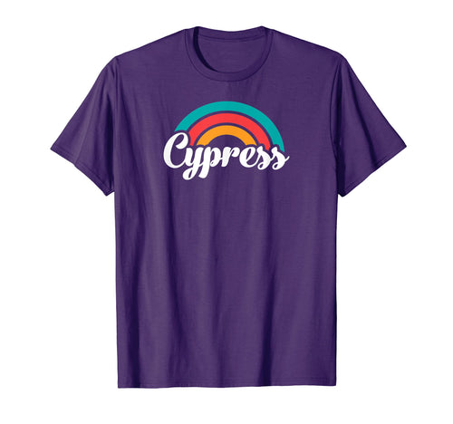Cypress Ca Script Rainbow T-Shirt - Minimalist Print for Adults - T-Shirt, Sweatshirt, Hoodie