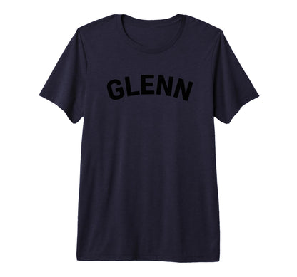 Glenn Dad Name Baseball Dad Tri Blend T-Shirt - Minimalist Print Unisex - T-Shirt, Sweatshirt, Hoodie