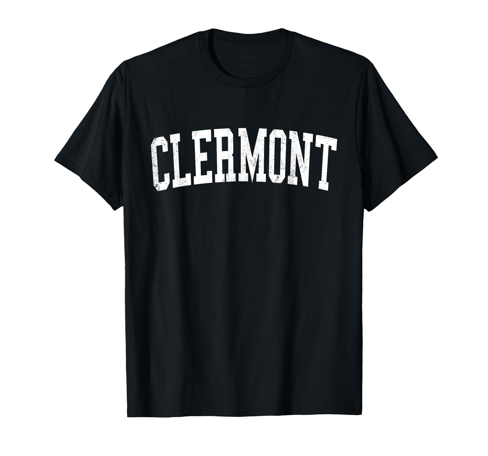 Clermont Fl Distressed White Varsity T-Shirt - Novelty Apparel Unisex - T-Shirt, Sweatshirt, Hoodie