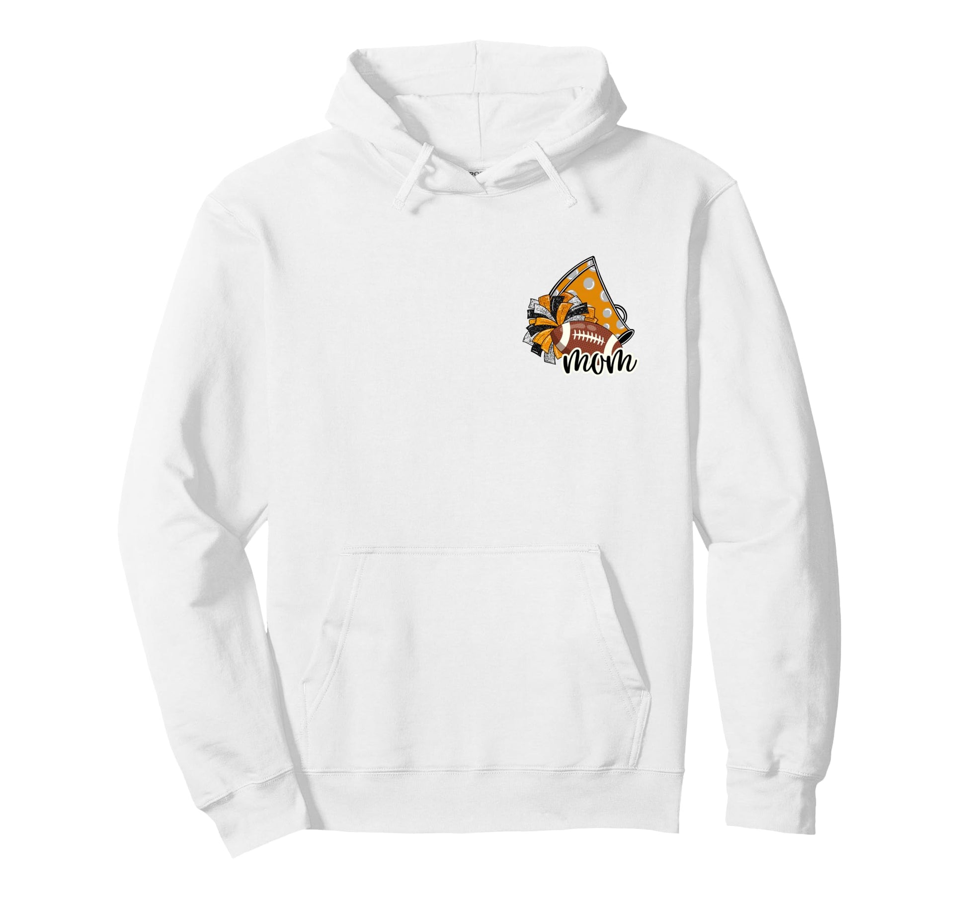 Cheerleader Mom Game Day Cheer Front Back Hoodie - Streetwear Style Unisex - T-Shirt, Sweatshirt, Hoodie