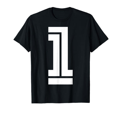 1 Sports Team Number Fan T-Shirt - Minimalist Print Men Women - T-Shirt, Sweatshirt, Hoodie