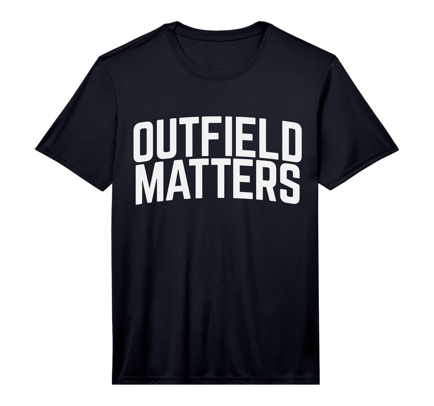 Mens Baseball Outfield Matters T-Shirt - Minimalist Print Men Women - T-Shirt, Sweatshirt, Hoodie