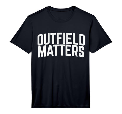 Mens Baseball Outfield Matters T-Shirt - Minimalist Print Men Women - T-Shirt, Sweatshirt, Hoodie