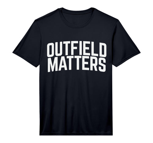 Mens Baseball Outfield Matters T-Shirt - Minimalist Print Men Women - T-Shirt, Sweatshirt, Hoodie