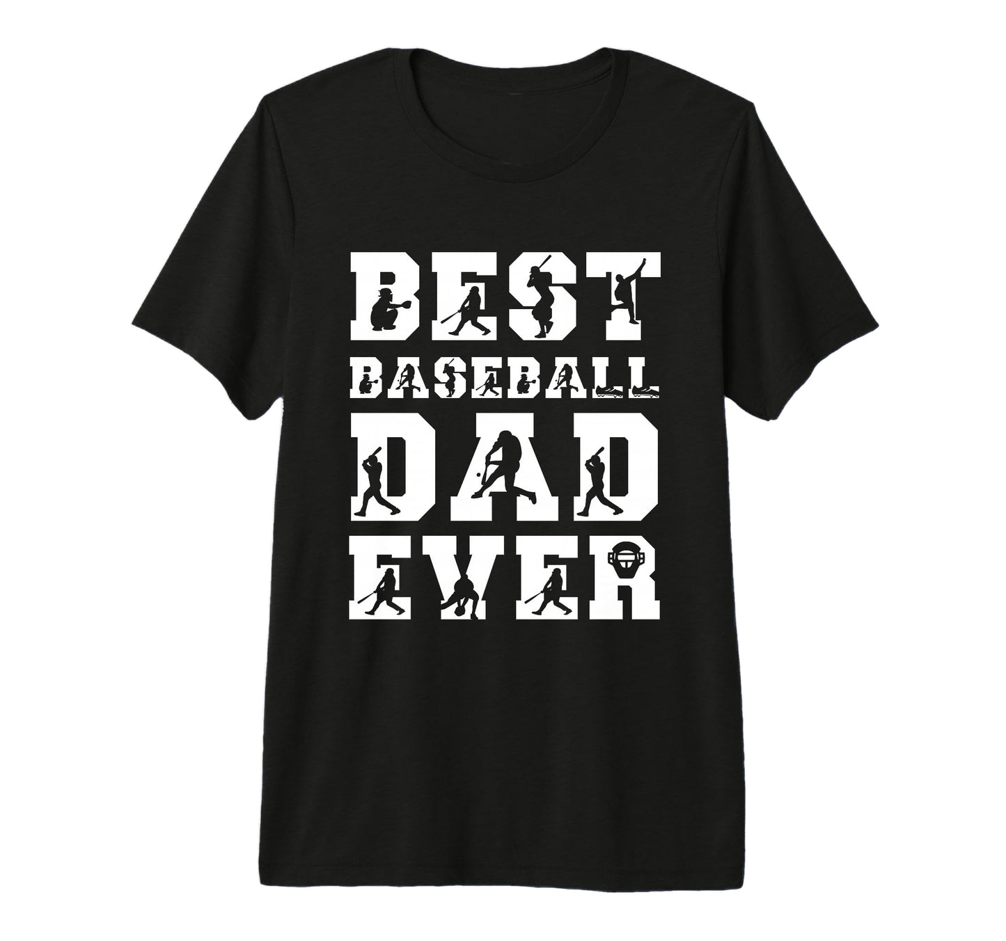 Best Baseball Dad Ever Fathers Day Papa T-Shirt - Novelty Apparel Unisex - T-Shirt, Sweatshirt, Hoodie