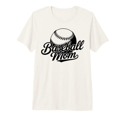 Baseball Mom Game Day Tri Blend T-Shirt - Aesthetic Graphic Unisex - T-Shirt, Sweatshirt, Hoodie