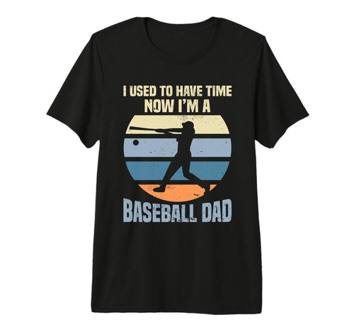 Fathers Day Baseball Dad Parent Tri T-Shirt - Custom Art Print for Adults - T-Shirt, Sweatshirt, Hoodie