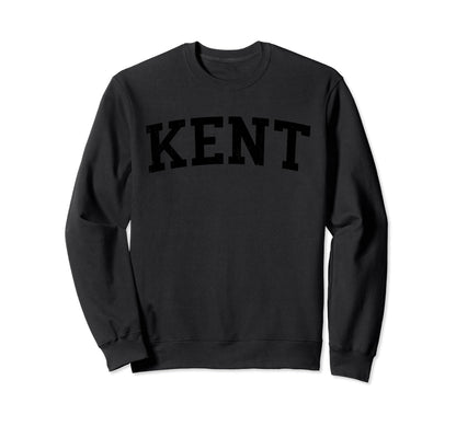 Kent Wa Distressed Black Varsity Sweatshirt - Custom Art Print for Adults - T-Shirt, Sweatshirt, Hoodie