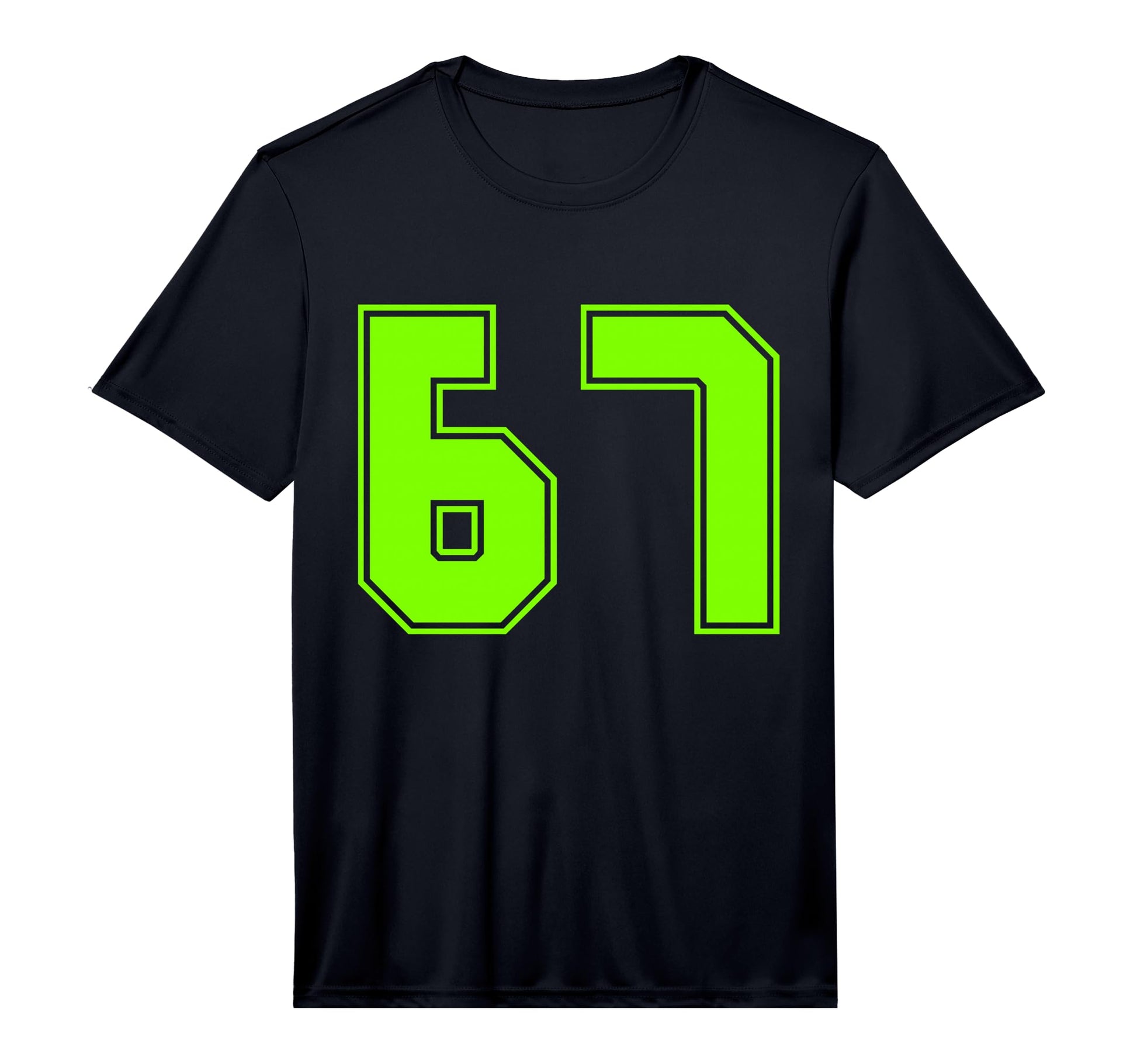 Green Sport Team Number 67 T-Shirt - Casual Everyday Wear Men Women - T-Shirt, Sweatshirt, Hoodie