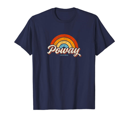 Poway California Ca Rainbow 70S T-Shirt - Streetwear Style Men Women - T-Shirt, Sweatshirt, Hoodie