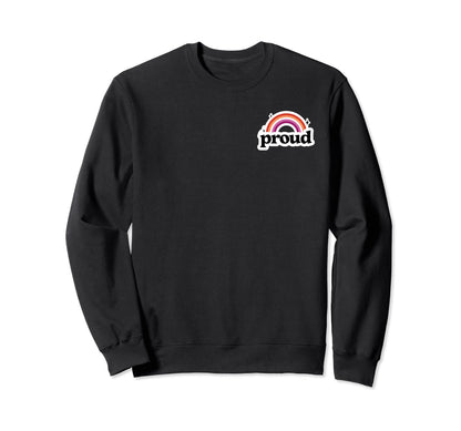 Lesbian Pride Flag Proud Gay Wlw Sweatshirt - Unique Graphic for Adults - T-Shirt, Sweatshirt, Hoodie