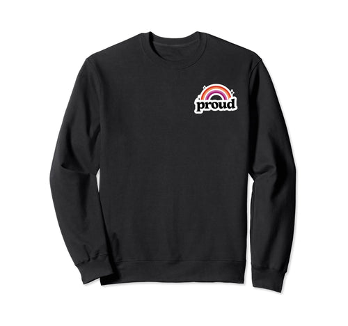 Lesbian Pride Flag Proud Gay Wlw Sweatshirt - Unique Graphic for Adults - T-Shirt, Sweatshirt, Hoodie