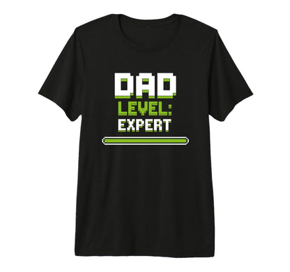Mens Gamer Dad Level Expert Father Gaming T-Shirt - Unique Graphic Unisex - T-Shirt, Sweatshirt, Hoodie