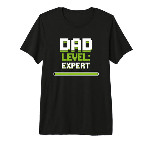 Mens Gamer Dad Level Expert Father Gaming T-Shirt - Unique Graphic Unisex - T-Shirt, Sweatshirt, Hoodie