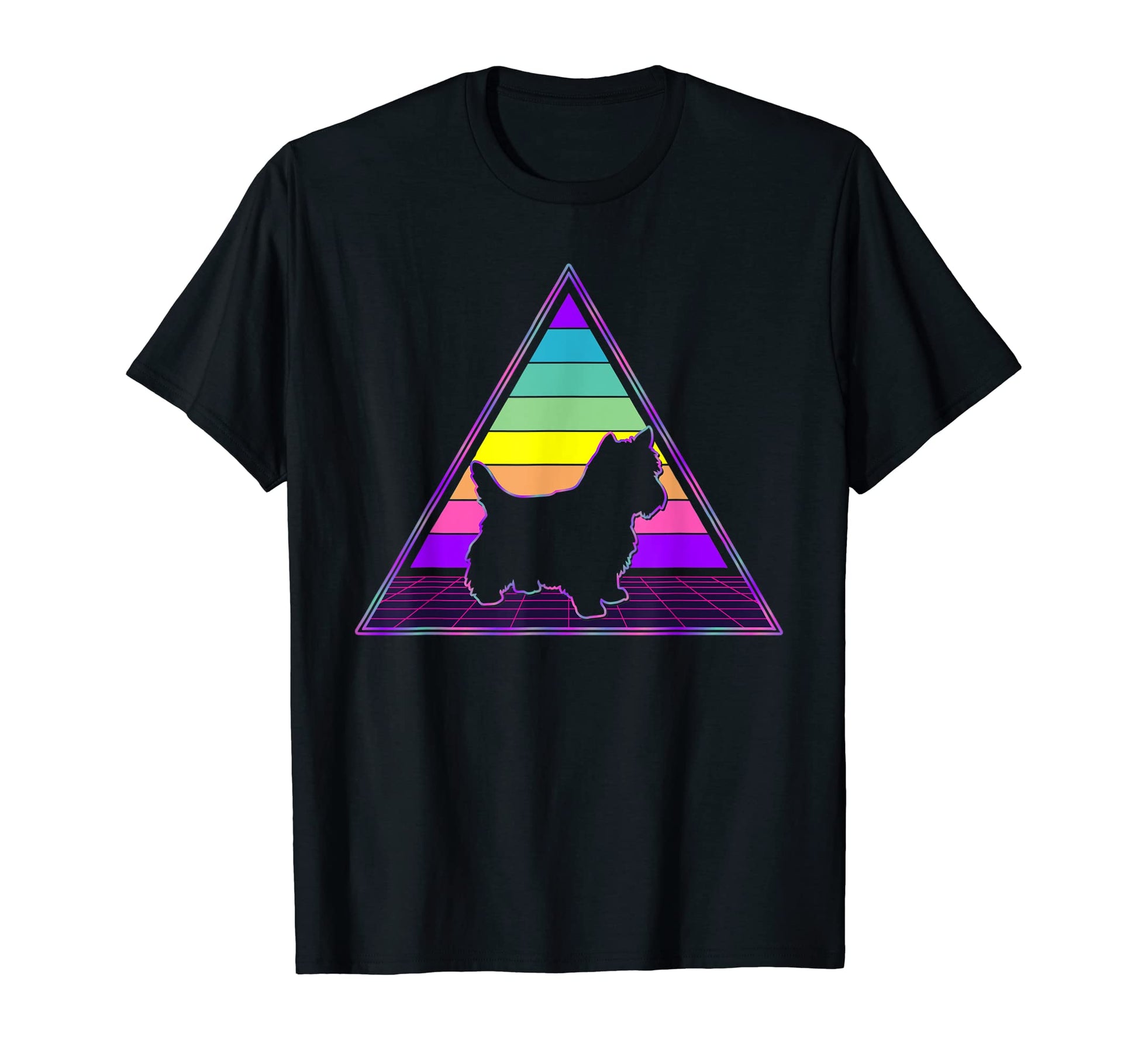Vaporwave Aesthetic Westie Dog T-Shirt - Graphic Print for Adults - T-Shirt, Sweatshirt, Hoodie