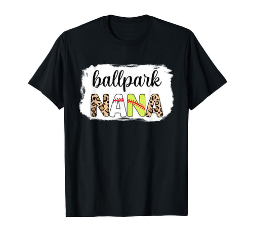 Bleached Ballpark Nana Baseball T-Shirt - Trendy Graphic for Adults - T-Shirt, Sweatshirt, Hoodie