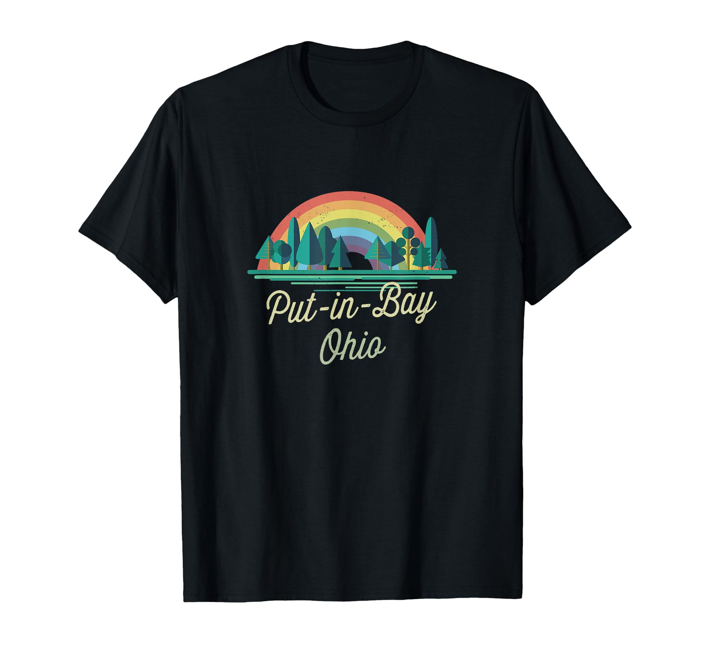 Put Bay Rainbow Vacation Town Souvenir T-Shirt - Aesthetic Graphic Unisex - T-Shirt, Sweatshirt, Hoodie