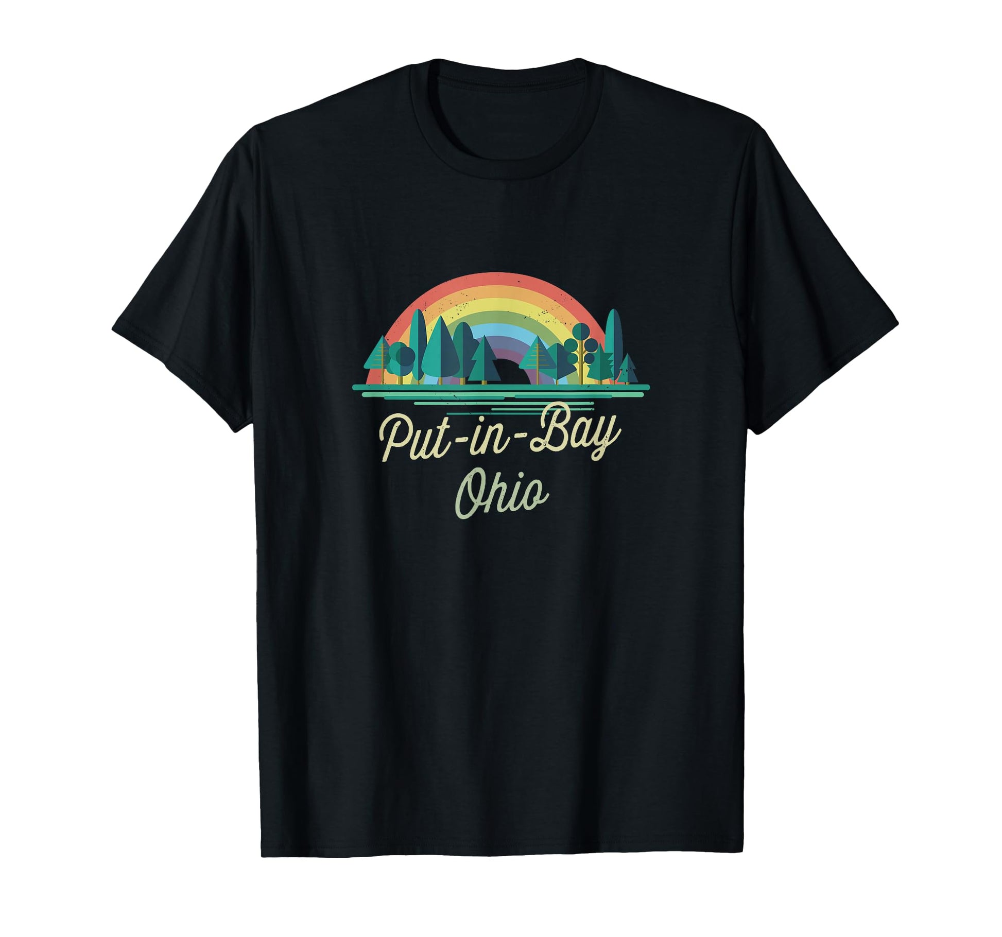 Put Bay Rainbow Vacation Town Souvenir T-Shirt - Aesthetic Graphic Unisex - T-Shirt, Sweatshirt, Hoodie