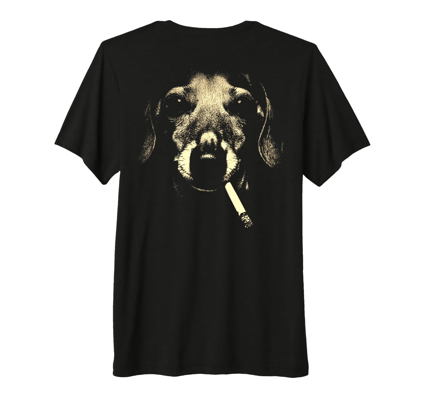 Dachshund Smoking Cigarette T-Shirt - Casual Everyday Wear for Adults - T-Shirt, Sweatshirt, Hoodie
