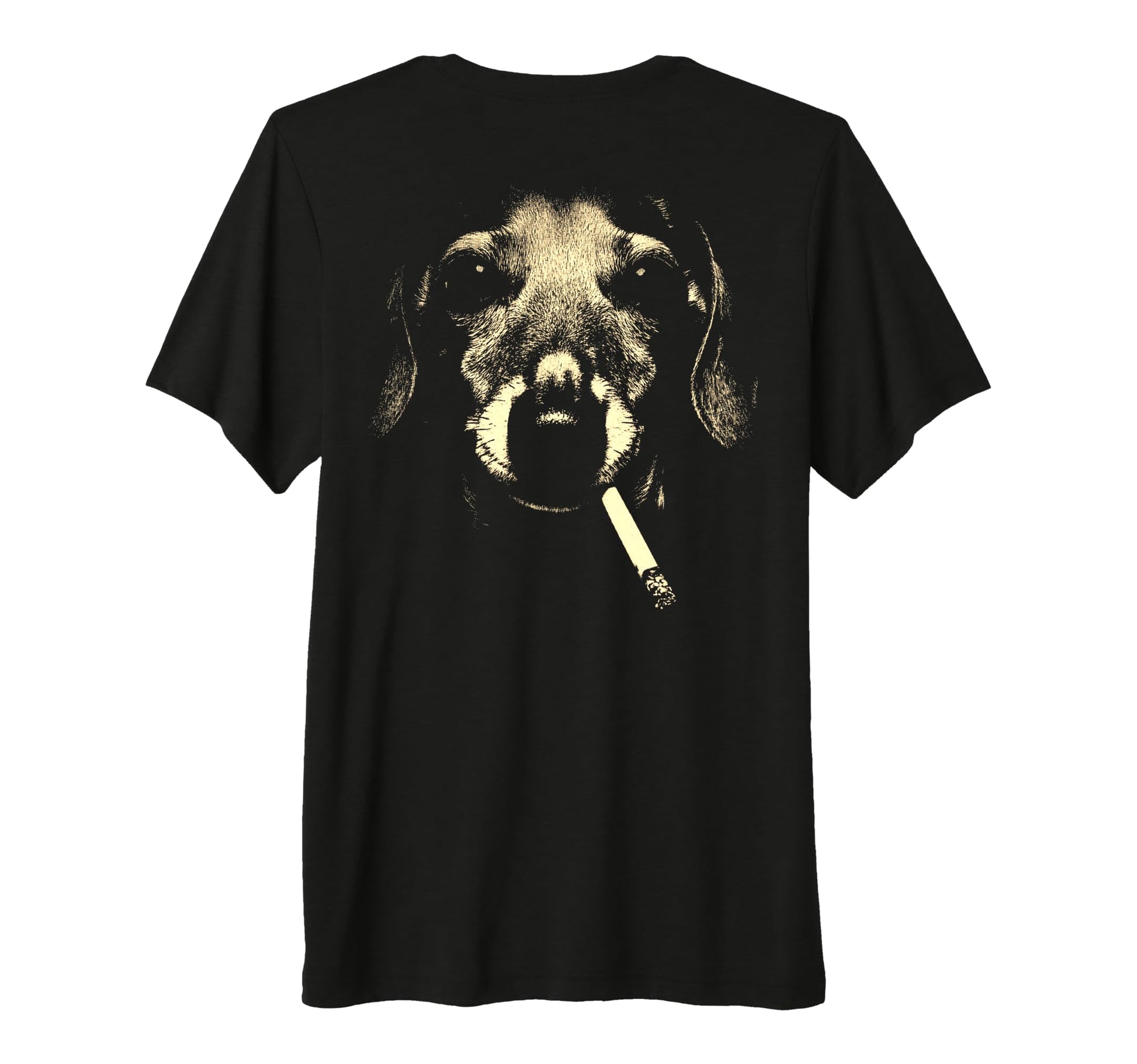 Dachshund Smoking Cigarette T-Shirt - Casual Everyday Wear for Adults - T-Shirt, Sweatshirt, Hoodie