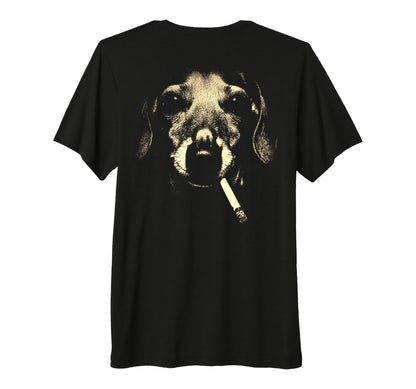 Dachshund Smoking Cigarette T-Shirt - Casual Everyday Wear for Adults - T-Shirt, Sweatshirt, Hoodie