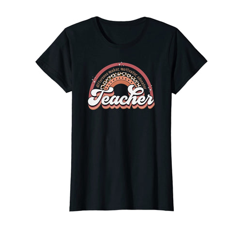 Teacher Kindergarten Boho Leopard T-Shirt - Minimalist Print for Adults - T-Shirt, Sweatshirt, Hoodie