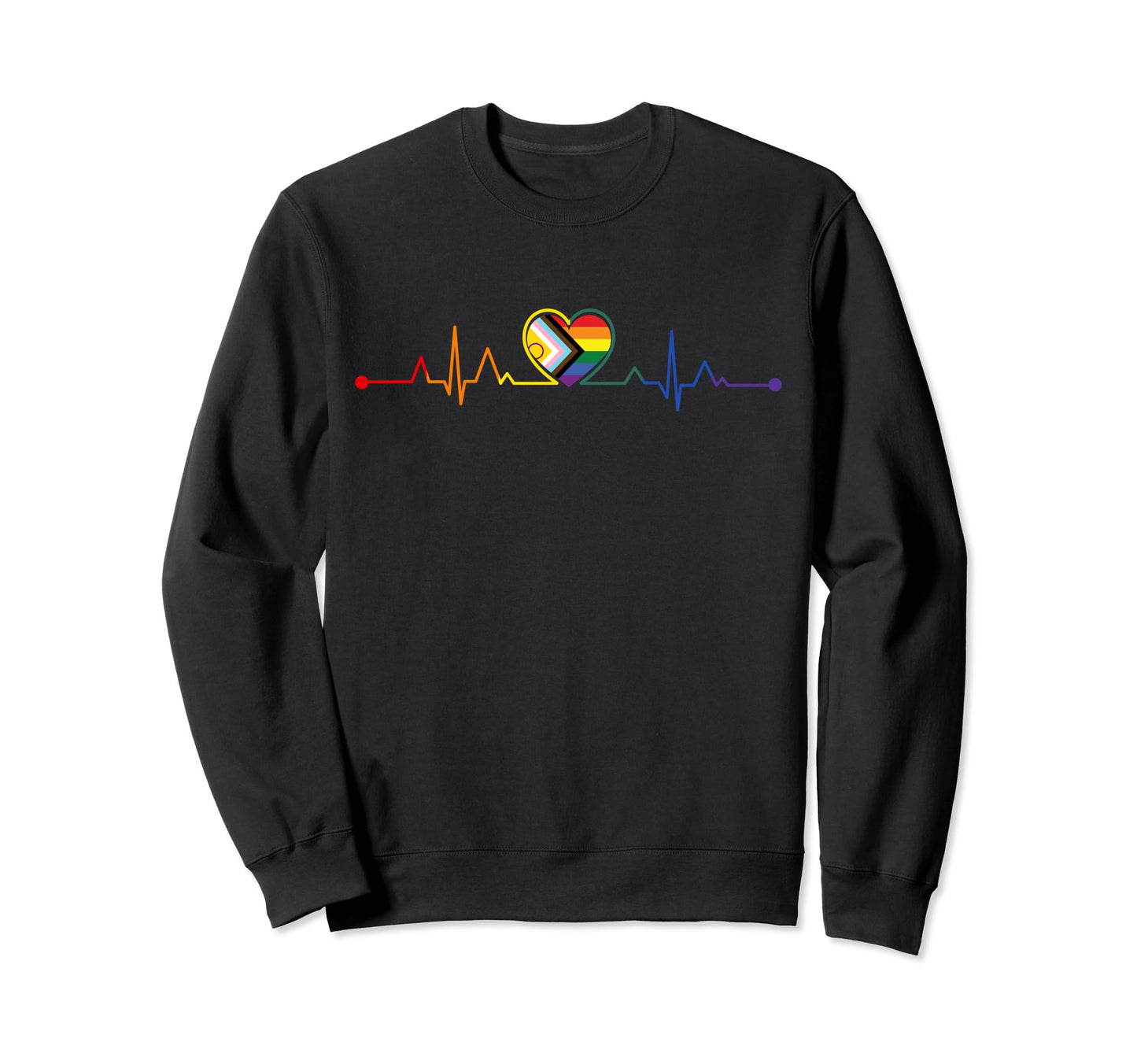 Lgbtq Pride Month Flag Rainbow Sweatshirt - Trendy Graphic Unisex - T-Shirt, Sweatshirt, Hoodie