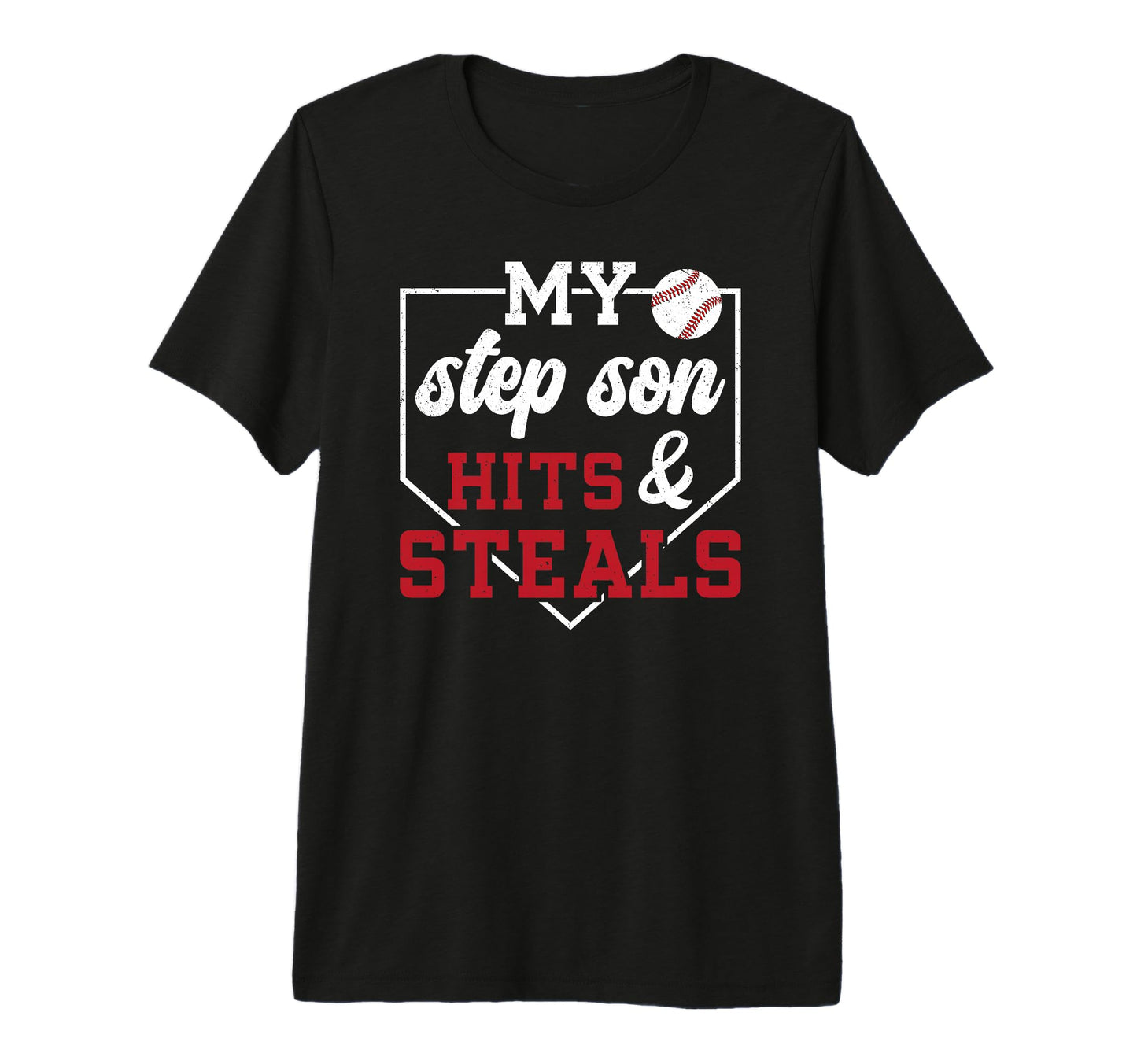 Mens My Stepson Baseball Stepdad T-Shirt - Streetwear Style Men Women - T-Shirt, Sweatshirt, Hoodie