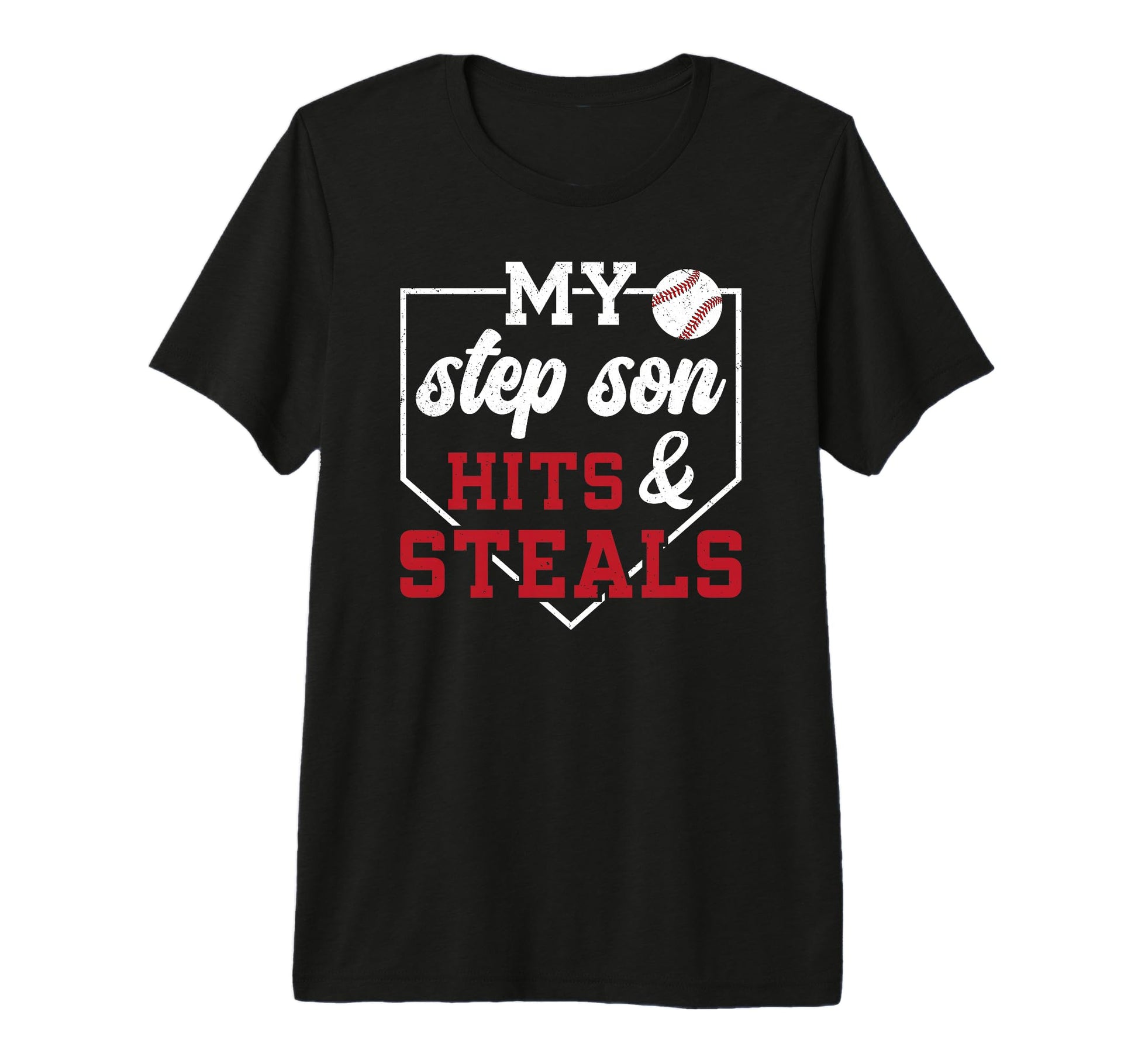 Mens My Stepson Baseball Stepdad T-Shirt - Streetwear Style Men Women - T-Shirt, Sweatshirt, Hoodie