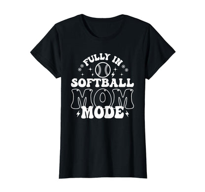 Softball Mom Mothers Day Baseball T-Shirt - Streetwear Style Unisex - T-Shirt, Sweatshirt, Hoodie