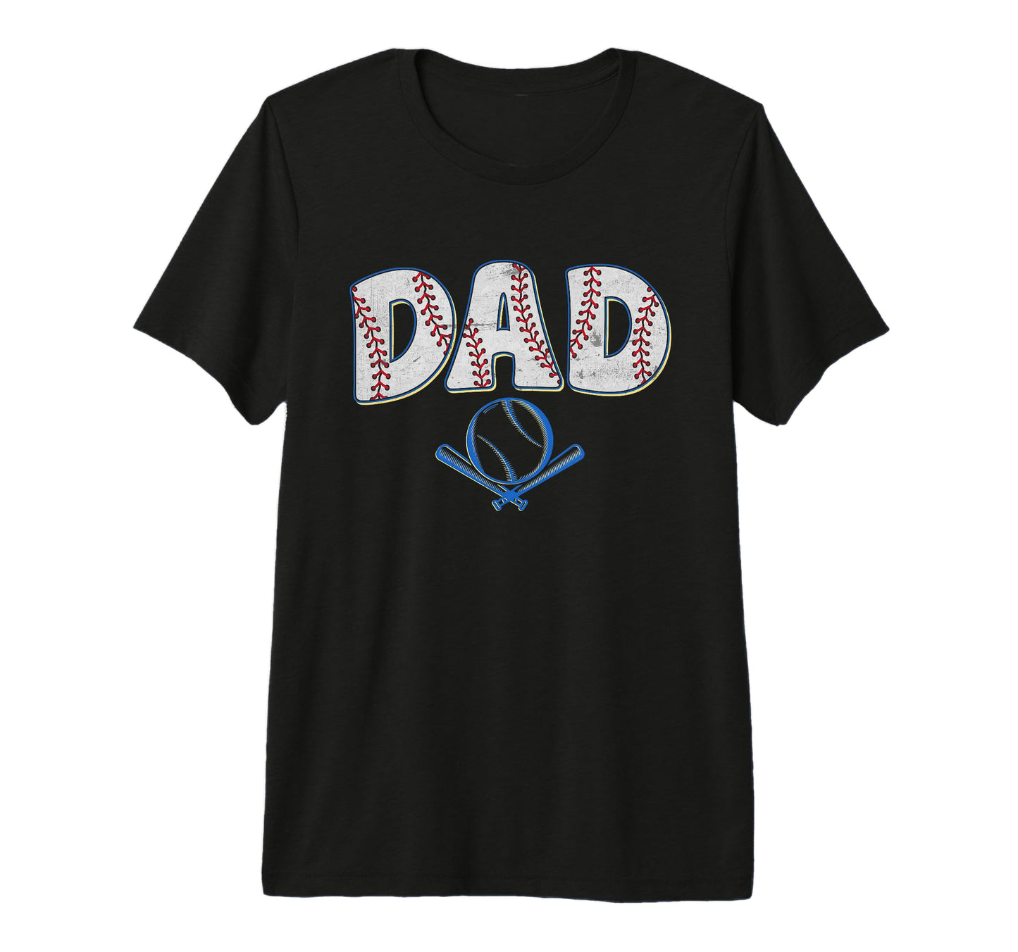 Mens Baseball Dad Happy Fathers T-Shirt - Casual Everyday Wear for Adults - T-Shirt, Sweatshirt, Hoodie