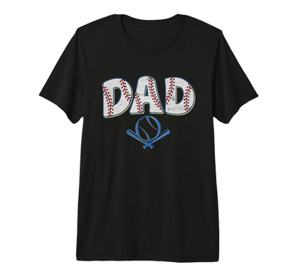 Mens Baseball Dad Happy Fathers T-Shirt - Casual Everyday Wear for Adults - T-Shirt, Sweatshirt, Hoodie