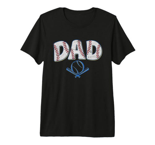 Mens Baseball Dad Happy Fathers T-Shirt - Casual Everyday Wear for Adults - T-Shirt, Sweatshirt, Hoodie