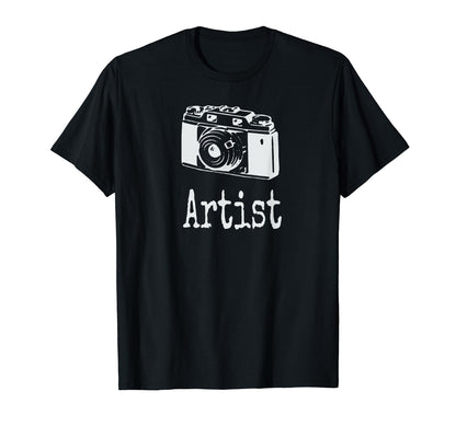 Artist Camera T-Shirt - Unique Graphic for Adults - T-Shirt, Sweatshirt, Hoodie