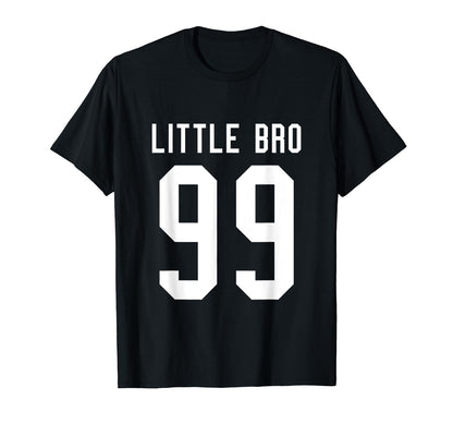 Number 99 Little Bro Biggest Fan Football T-Shirt - Novelty Apparel Unisex - T-Shirt, Sweatshirt, Hoodie