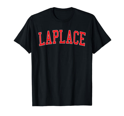 Laplace La Distressed Red Varsity T-Shirt - Streetwear Style Men Women - T-Shirt, Sweatshirt, Hoodie