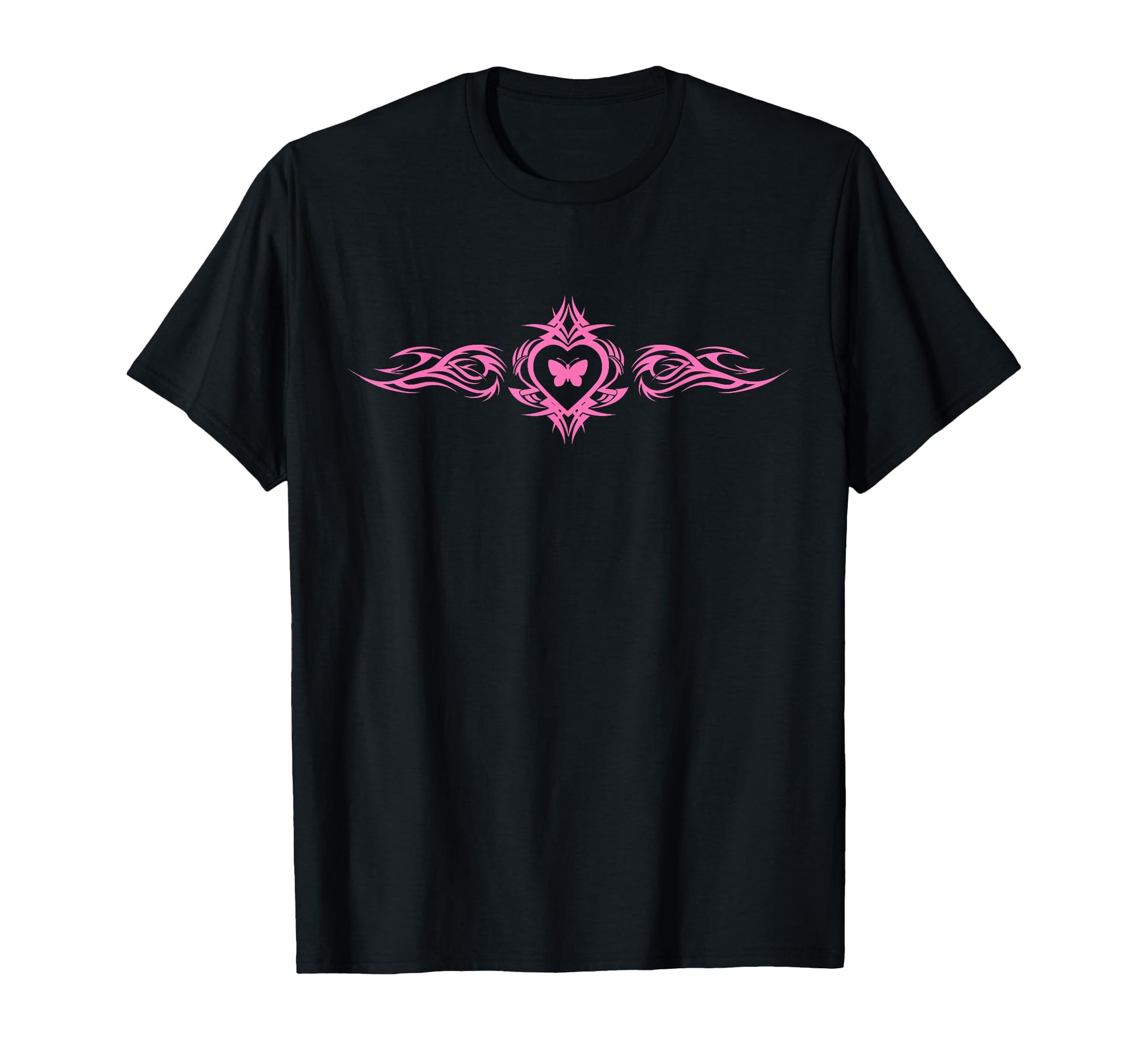 Butterfly Heart Tattoo Fairycore Y2K T-Shirt - Trendy Graphic for Adults - T-Shirt, Sweatshirt, Hoodie